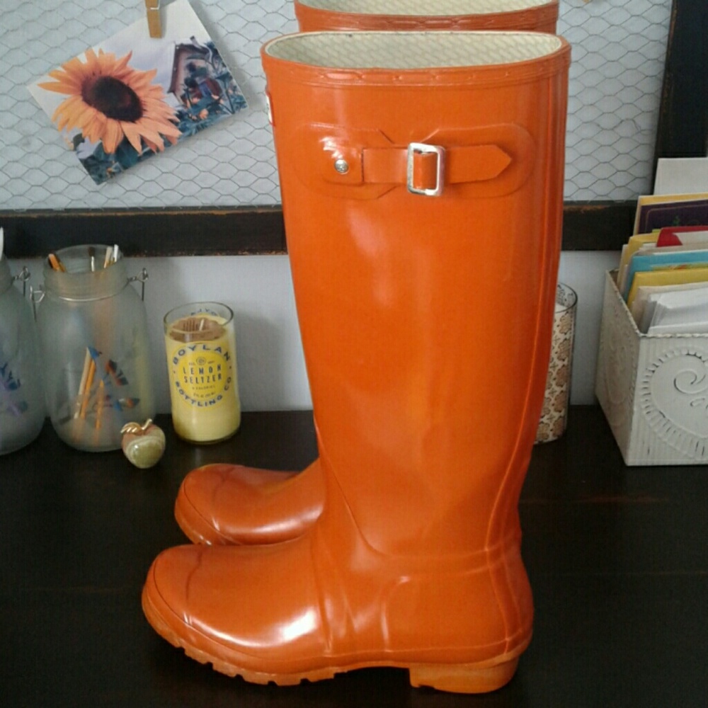 Hunter Pumpkin Orange Boots